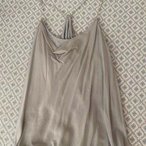 Vince racer back silk blouse